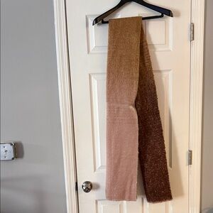 Express Two-Tone Brown and Tan Scarf